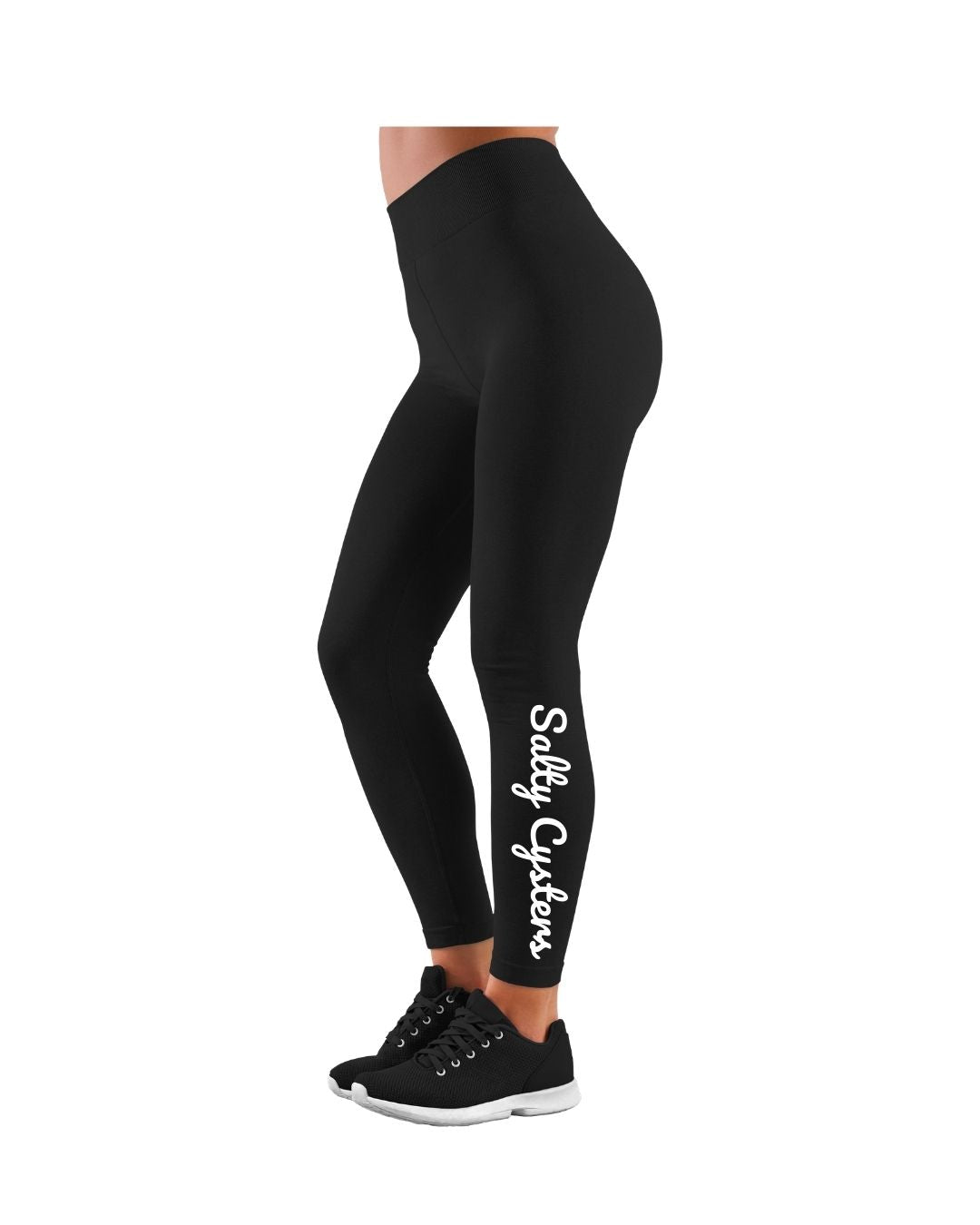 Salty Cysters Black Leggings